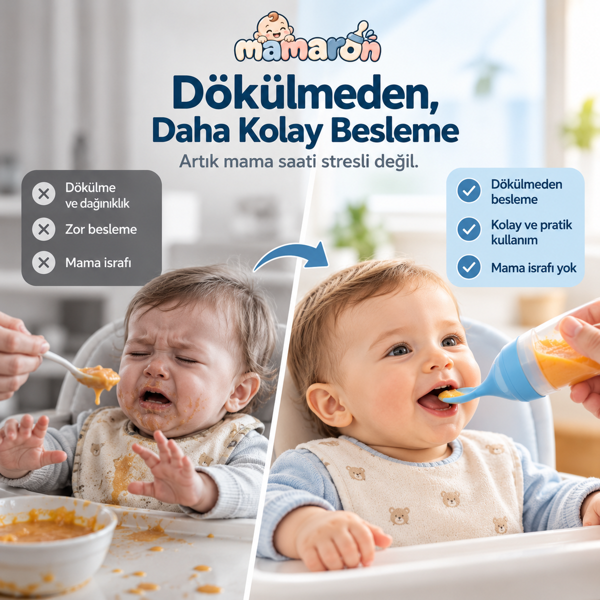 Mamaron™ Kaşıklı Mama Biberonu