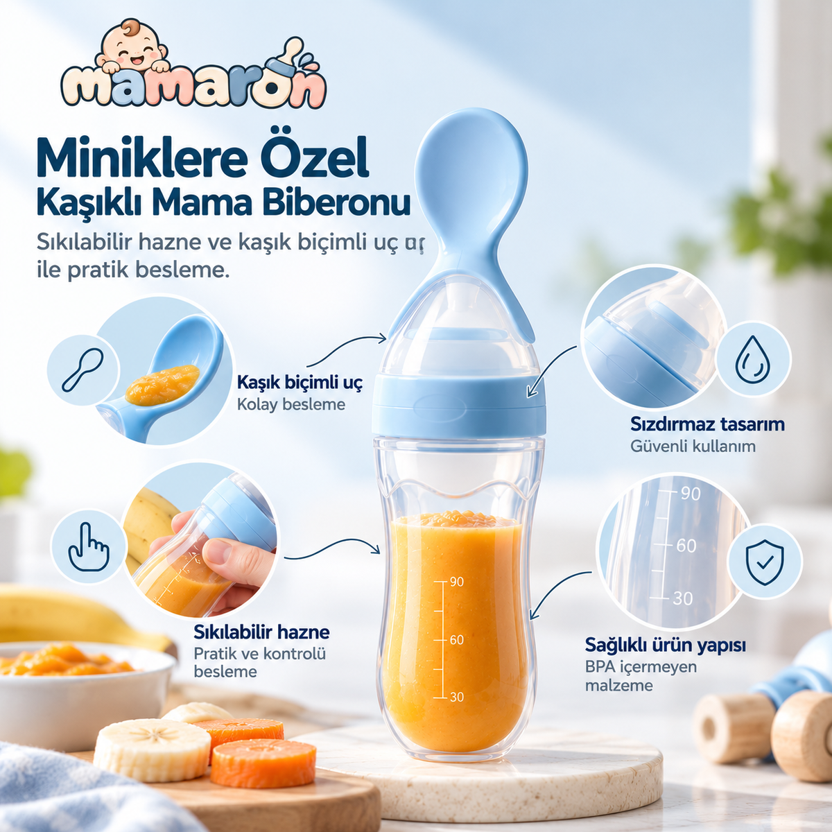 Mamaron™ Kaşıklı Mama Biberonu