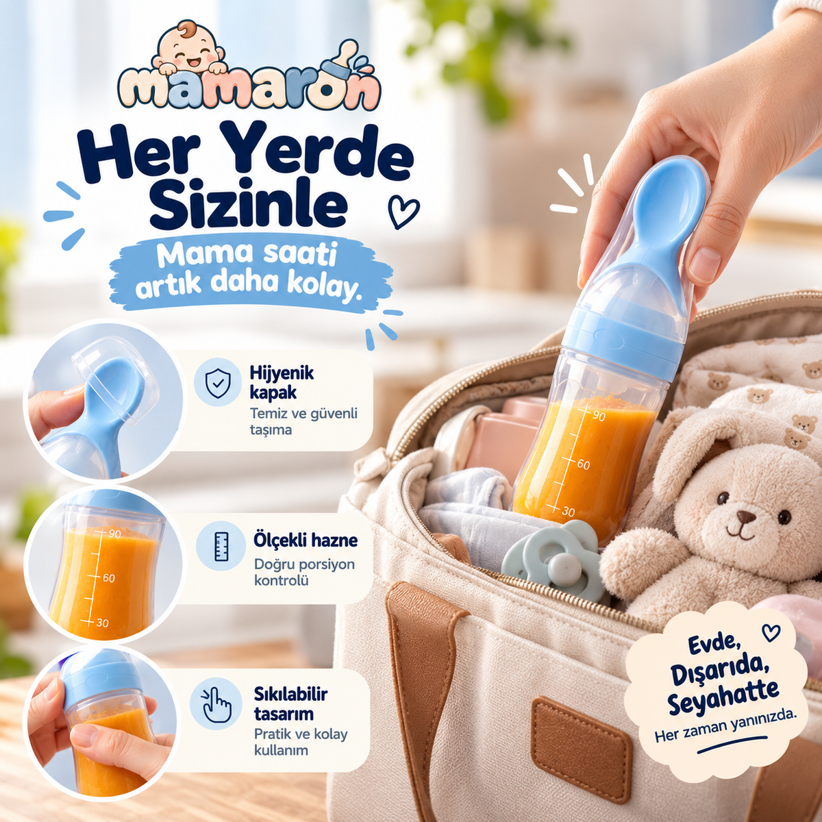 Mamaron™ Kaşıklı Mama Biberonu